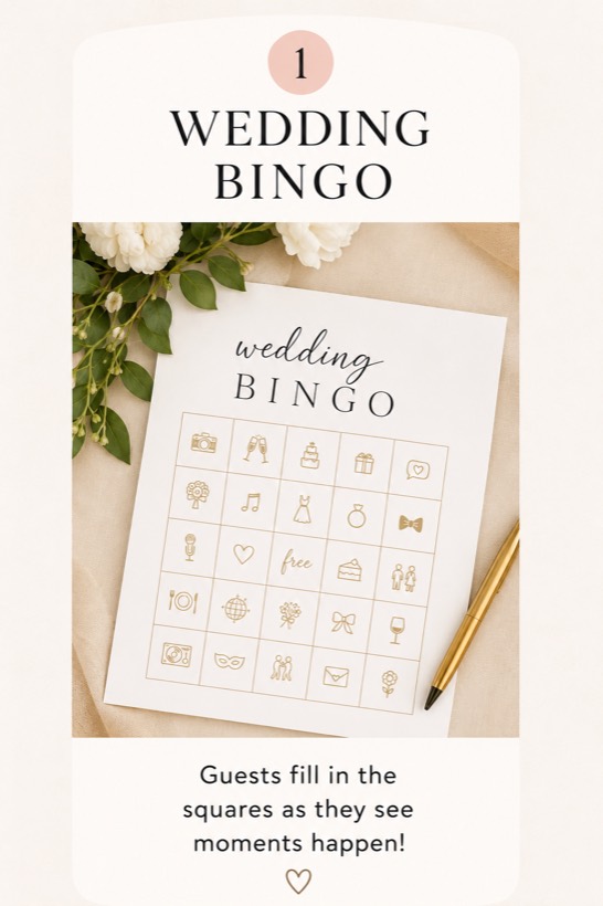 Wedding guest game idea 1