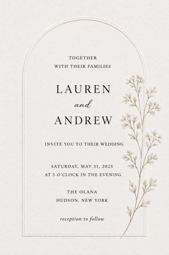 Wedding invitation design idea 4