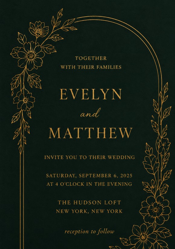 Wedding invitation design idea 6