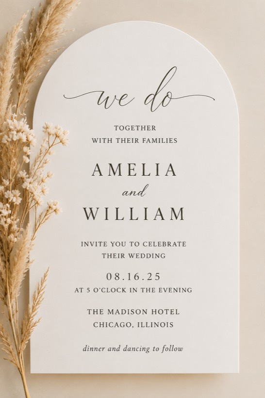 Wedding invitation design idea 7