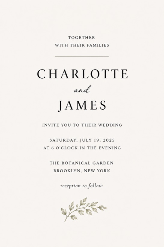 Wedding invitation design idea 8