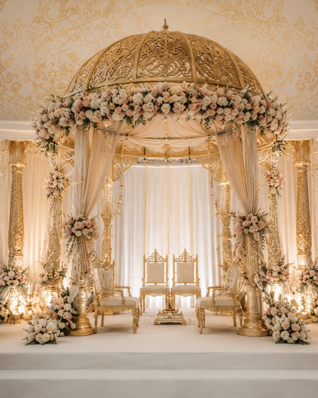 Wedding pavilion decoration idea 9